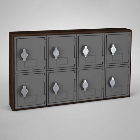United Visual Products Sliding Door Indoor Enclosed Corkboard, 7 UV9010ACS-BLACK-KEYLIME